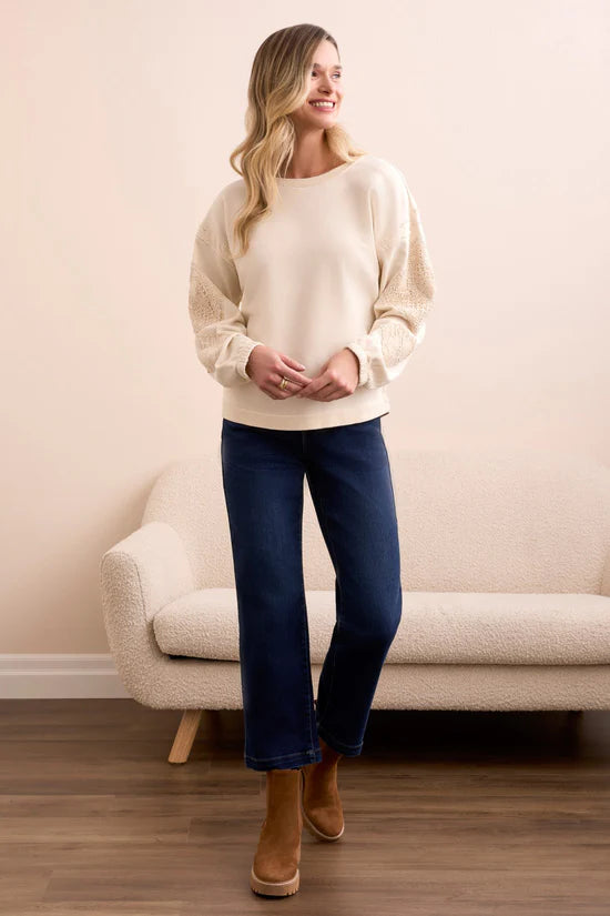 Special Wash Arm Applique Sweater. Style TR5986O-5082