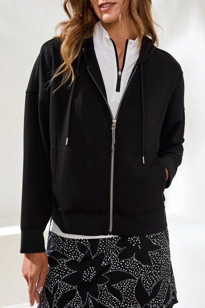Hooded Zip Up Soft Lightweight Sweater. Style TR3017O-3390