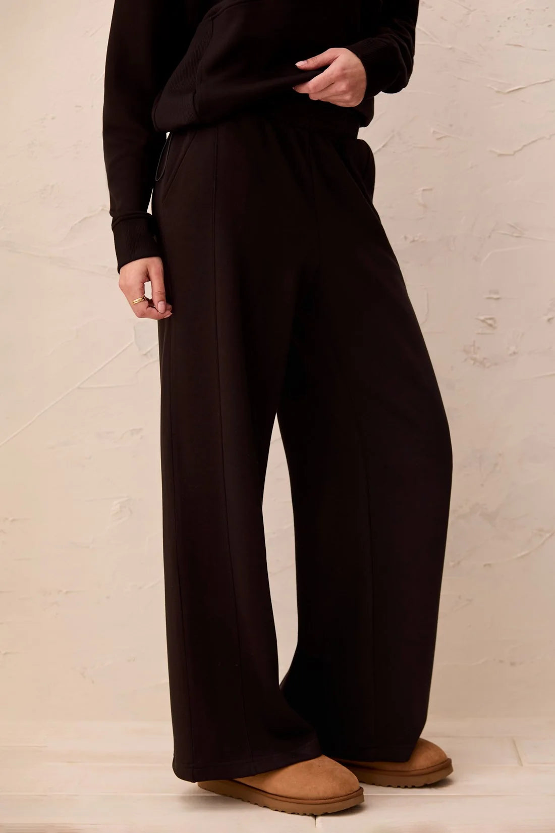 Scuba Knit Pull-On Wide Leg Joggers. Style TR3138O-3390