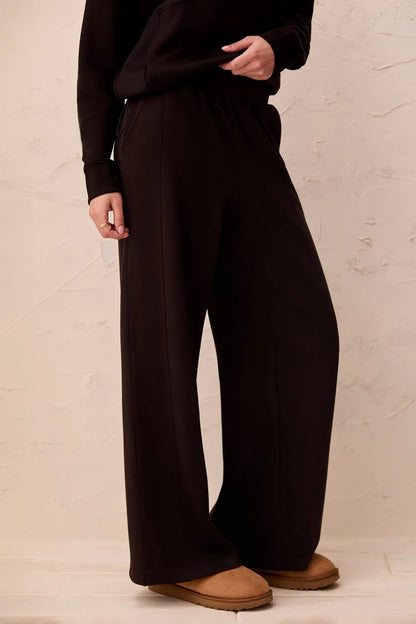 Scuba Knit Pull-On Wide Leg Joggers. Style TR3138O-3390