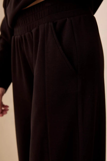 Scuba Knit Pull-On Wide Leg Joggers. Style TR3138O-3390