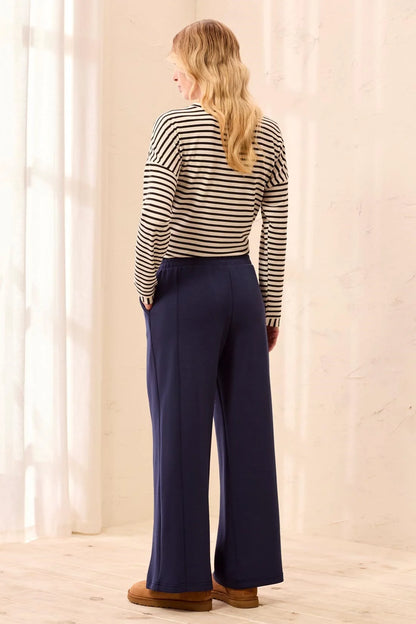 Scuba Knit Pull-On Wide Leg Joggers. Style TR3138O-3390