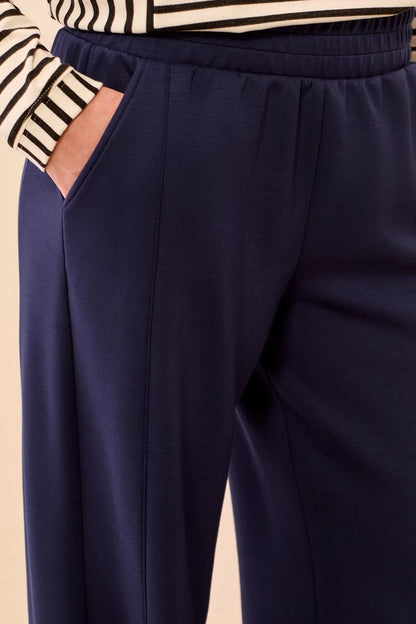 Scuba Knit Pull-On Wide Leg Joggers. Style TR3138O-3390