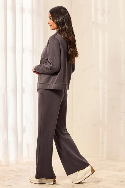 Scuba Knit Pull-On Wide Leg Joggers. Style TR3138O-3390