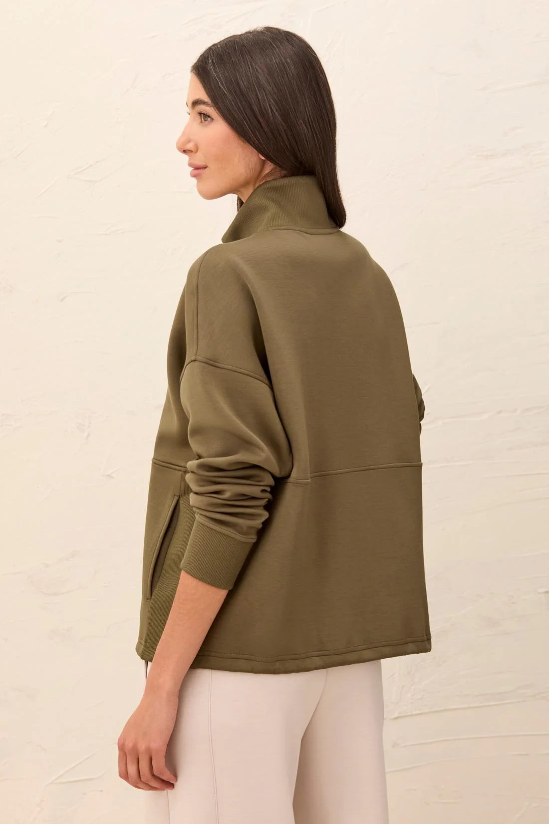 Techno Lux Quarter-Zip Funnel Neck Pullover. Style TR3188O-3390