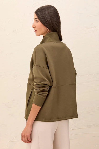 Techno Lux Quarter-Zip Funnel Neck Pullover. Style TR3188O-3390