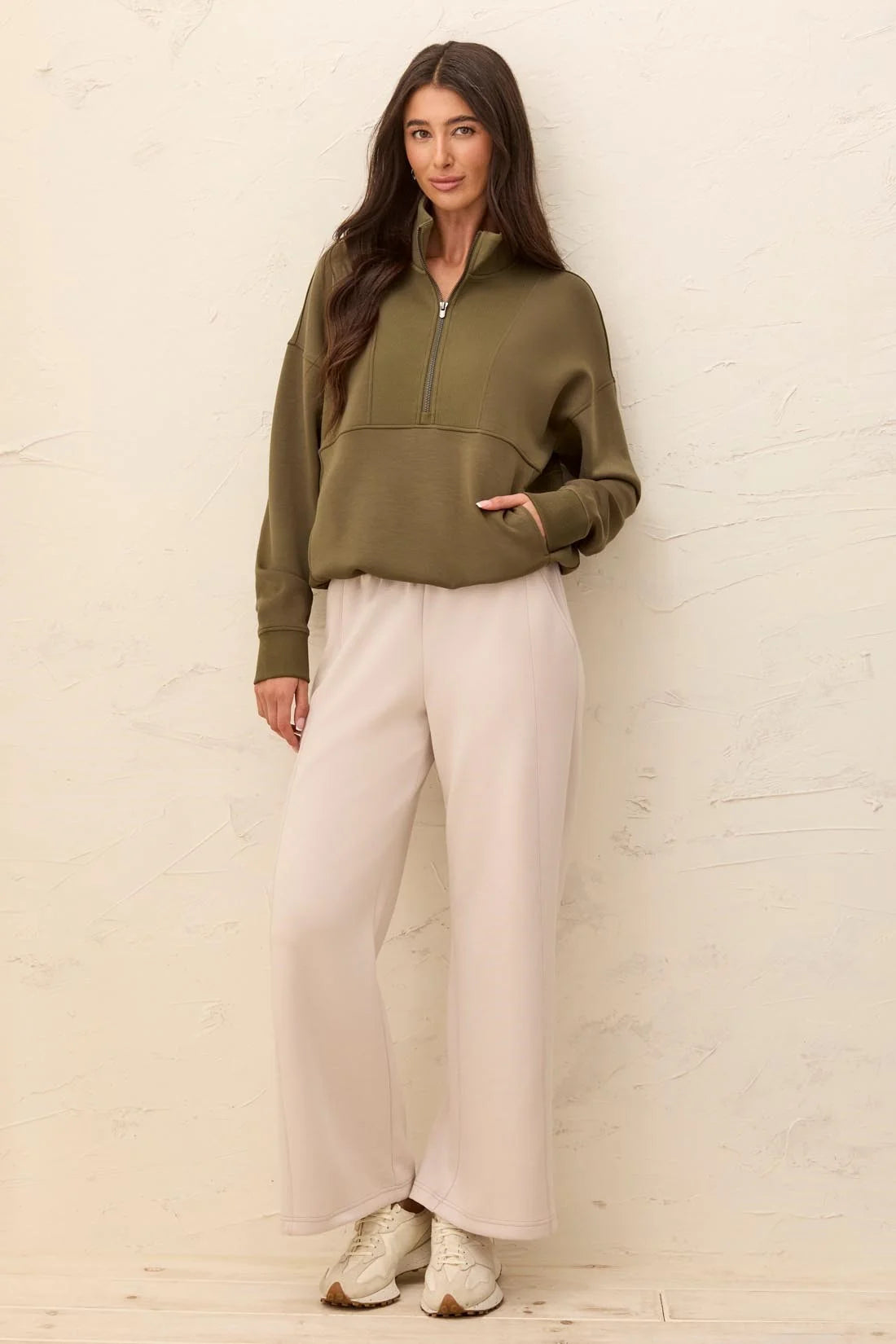 Techno Lux Quarter-Zip Funnel Neck Pullover. Style TR3188O-3390