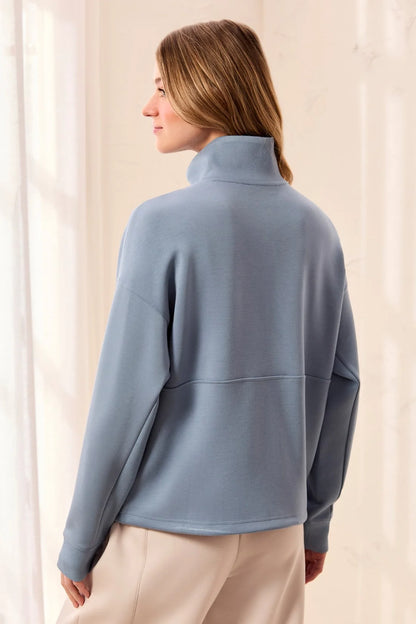 Techno Lux Quarter-Zip Funnel Neck Pullover. Style TR3188O-3390