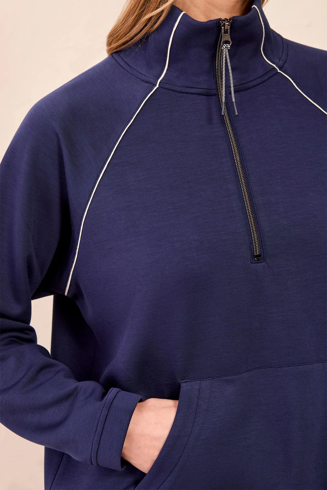 Techno Lux Pop Over Quarter Zip Pullover. Style TR3154O-3390