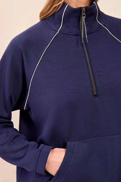 Techno Lux Pop Over Quarter Zip Pullover. Style TR3154O-3390