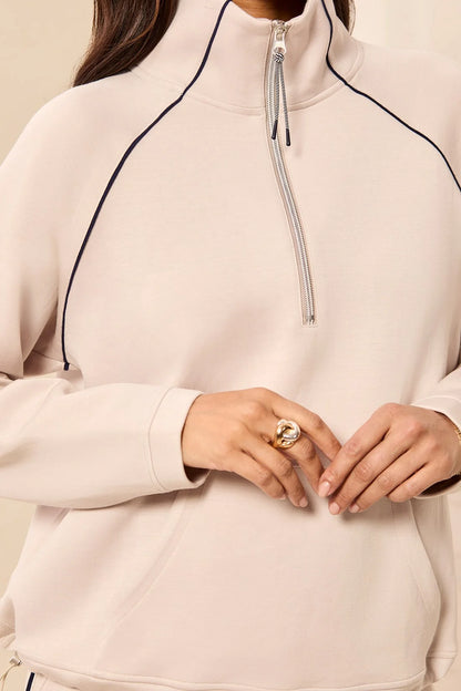 Techno Lux Pop Over Quarter Zip Pullover. Style TR3154O-3390