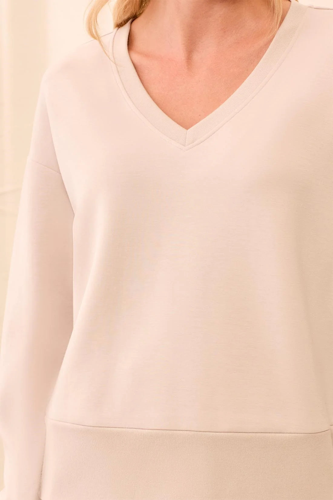 Techno Lux V-Neck Drop Shoulder Pullover. Style TR3202O-3390