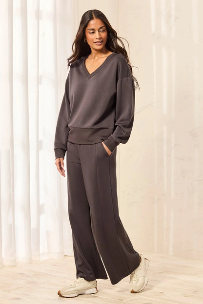 Techno Lux V-Neck Drop Shoulder Pullover. Style TR3202O-3390