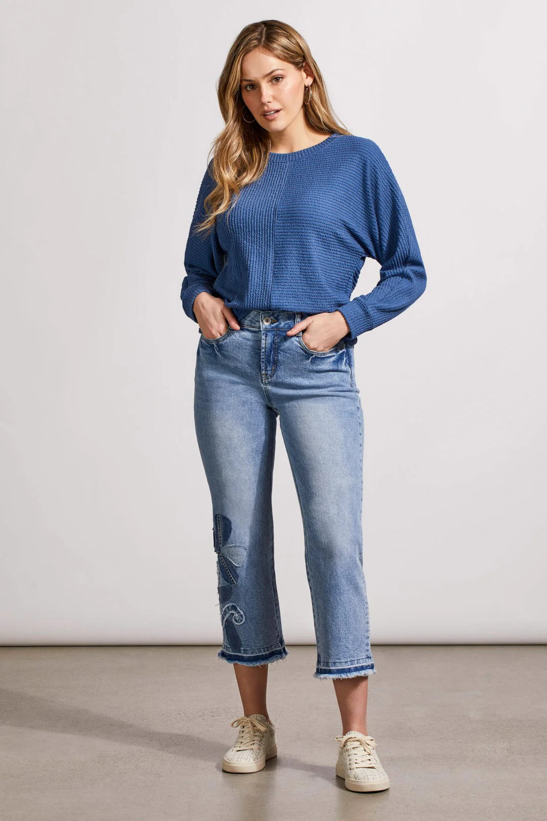 Textured Dolman Sleeve Top. Style TR5649O-5156