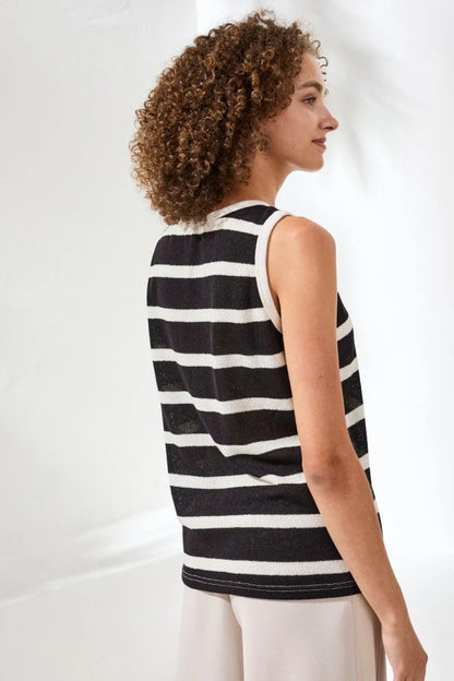 Super Soft Terry Cloth Striped Tank. Style TR2426O-8417