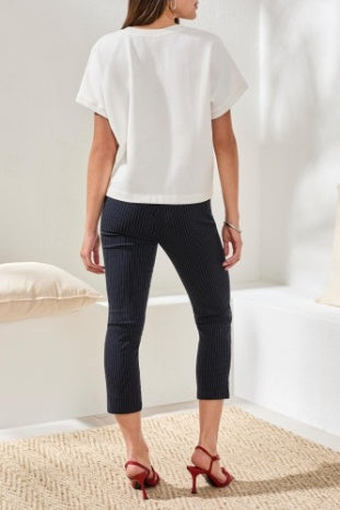 Dolman Sleeve 'More Love' Embroidered Top. Style TR6099O-5140