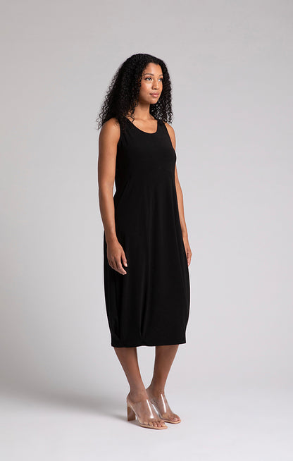 Nu Pleat Hem Tank Dress. SI28175BLK