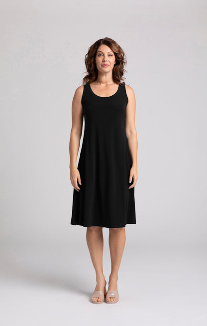 Nu Short Black Tank Dress. SI28176BLK