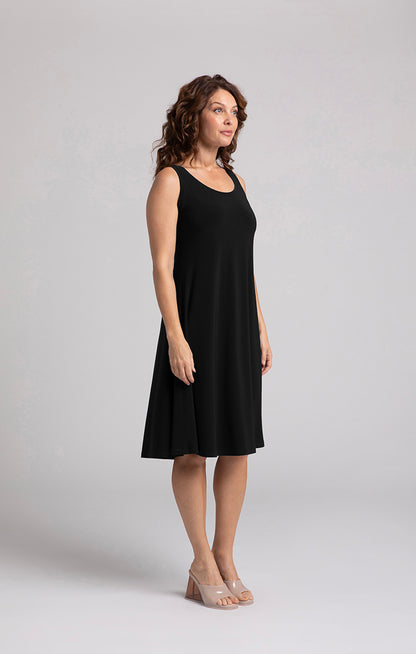 Nu Short Black Tank Dress. SI28176BLK