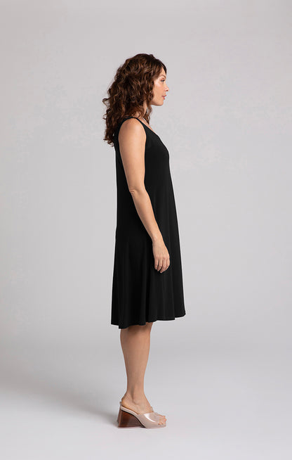 Nu Short Black Tank Dress. SI28176BLK