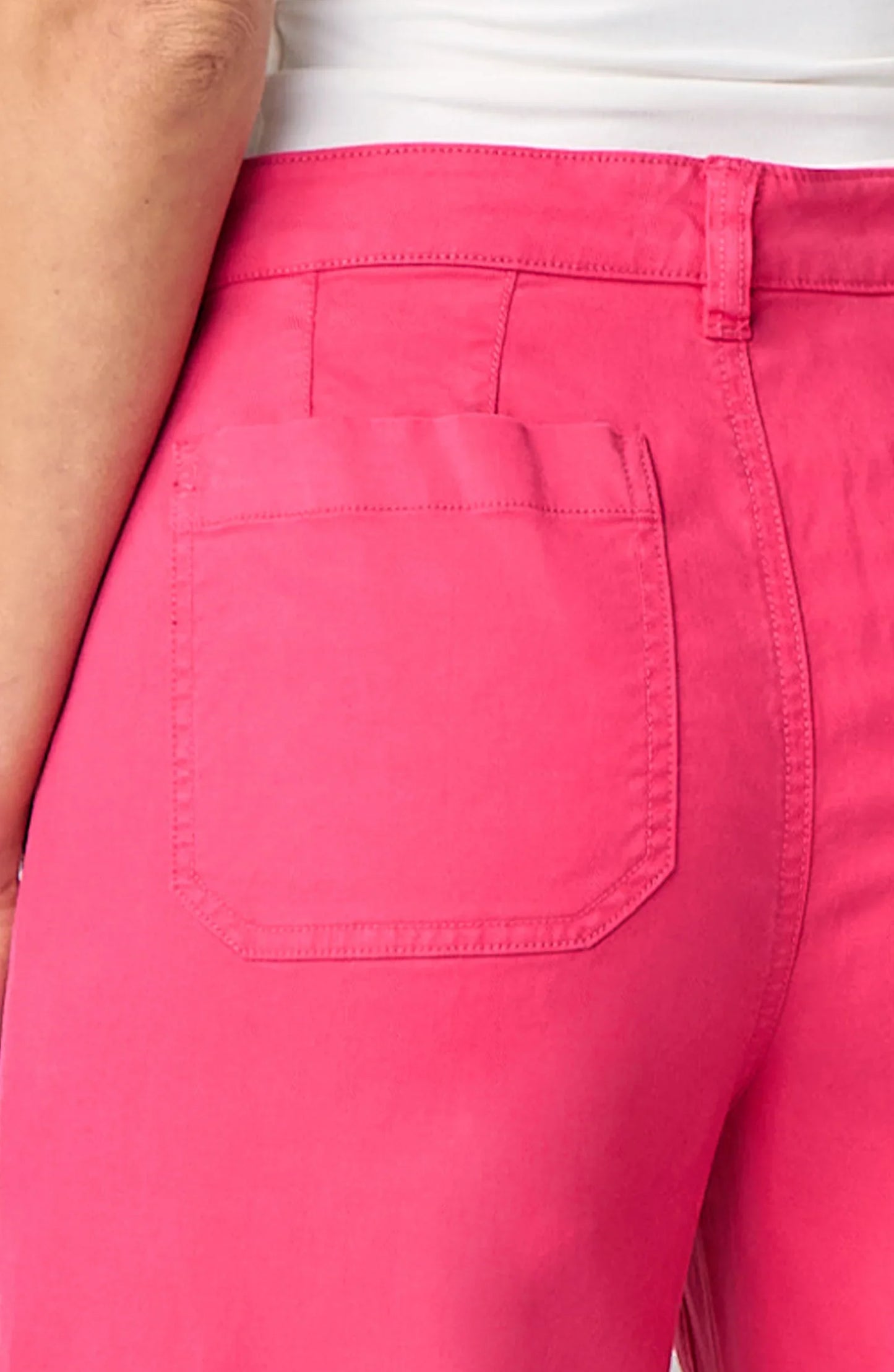 "Diva Pink" Wide Leg Cropped Pant. Style LVLM4657FS03