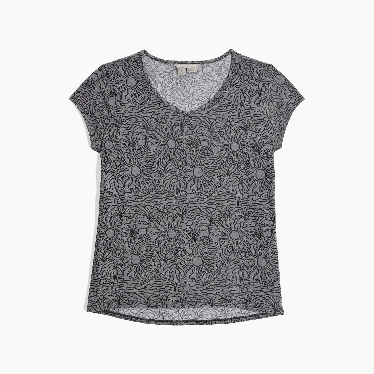 Round Neck Cap Sleeve Lightweight Top. Style RYRY611013