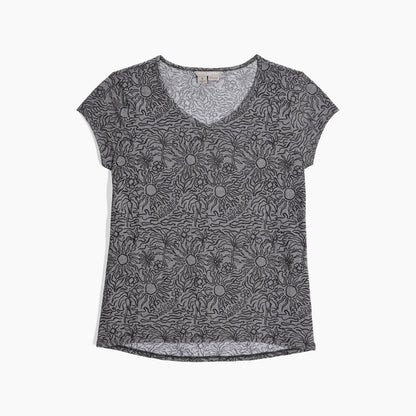 Round Neck Cap Sleeve Lightweight Top. Style RYRY611013