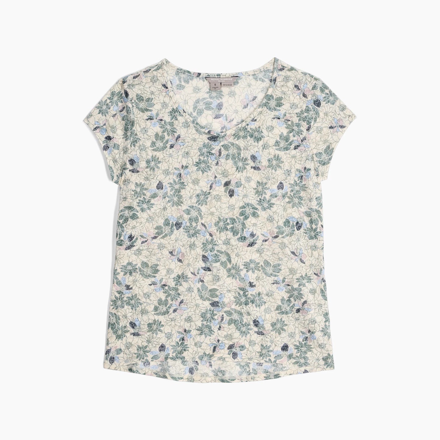 Round Neck Cap Sleeve Lightweight Top. Style RYRY611013