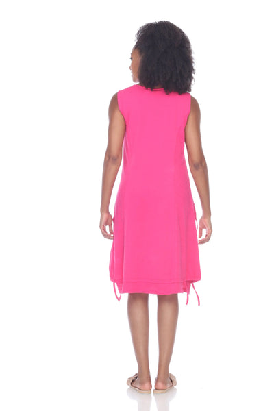Tropical Midi Dress in Black or Glam Pink. Style NB12008