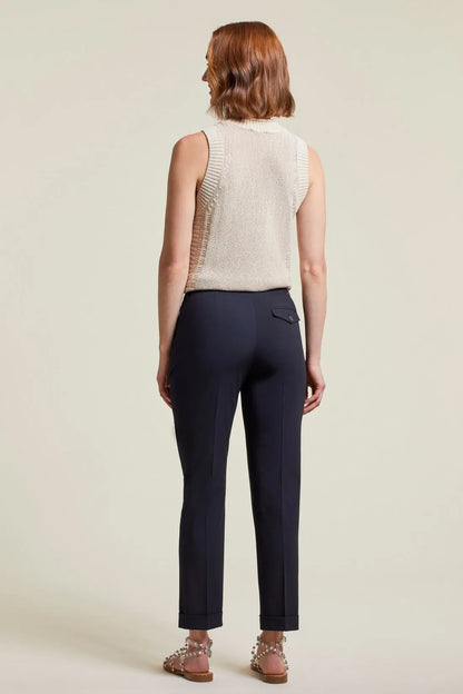 Front Pleat Cuffed Lightweight Trouser. Style TR1325O-3739