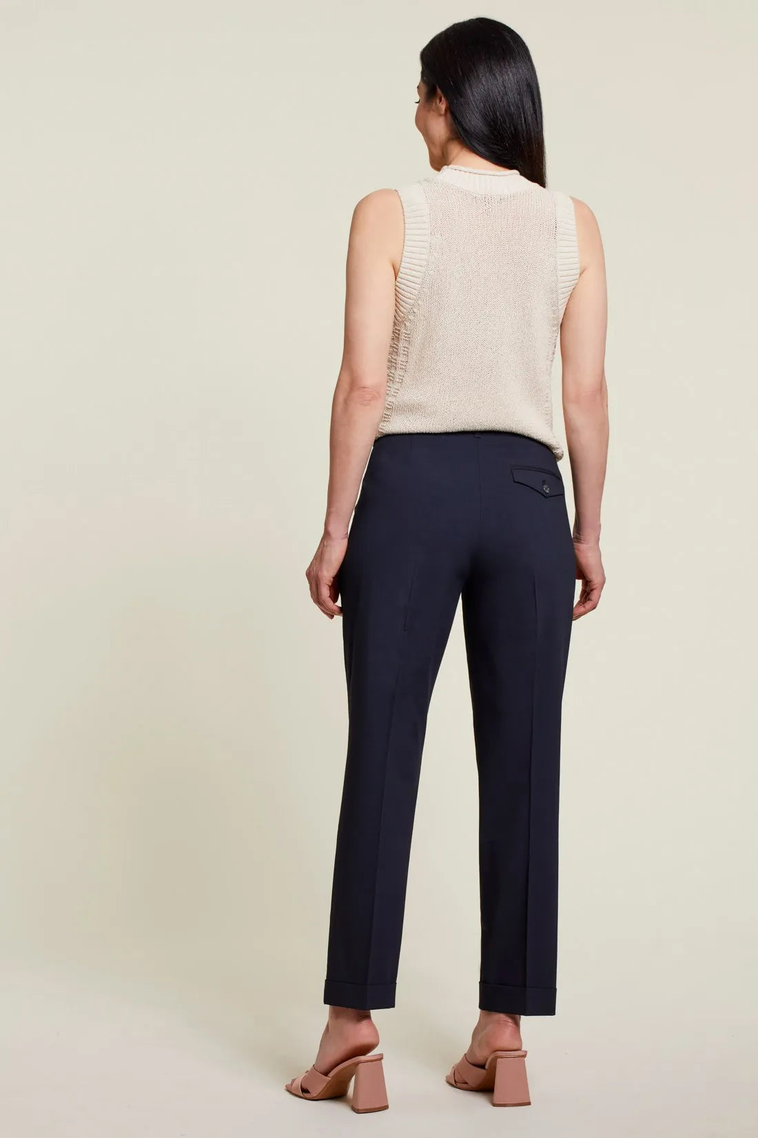 Front Pleat Cuffed Lightweight Trouser. Style TR1325O-3739