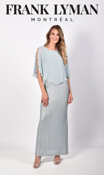 Rhinestone Detail Shimmer Dress. Style FL218320