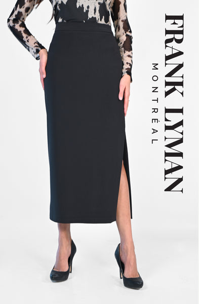 Long Black Pencil Skirt. Style FL223042