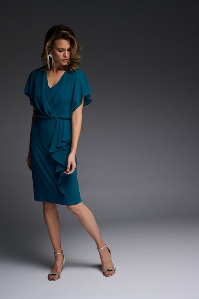 Silk Chiffon Wrap Dress. Style JR223719