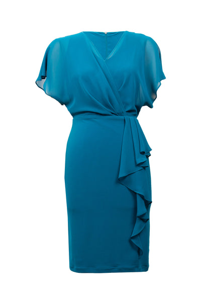 Silk Chiffon Wrap Dress. Style JR223719