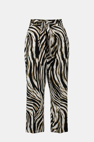 Animal Print Linen Look Culotte Pant. Style JR231116
