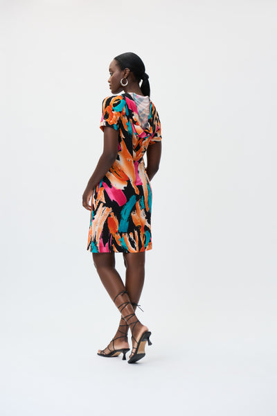 Multicolour Hooded Shift Dress. Style JR231201