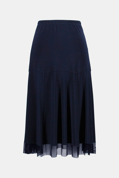 Mid Length Sheer Trim Skirt. Style JR231223