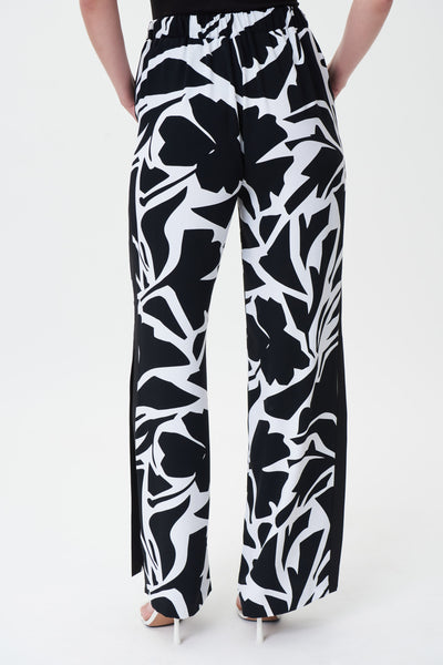 Woven Abstract Print Wide Leg Pant. Style JR232046