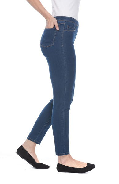 Pull On Stretch Ankle Jean in Multiple Colours. Style FD273906N