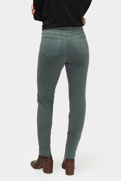 Euro Twill Pull On Jean in Silver Pine or Olive. Style FD2858511