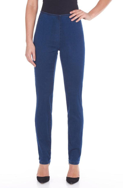 Petite Pull On D-Lux Super Jegging in Indigo. Style FD426906N