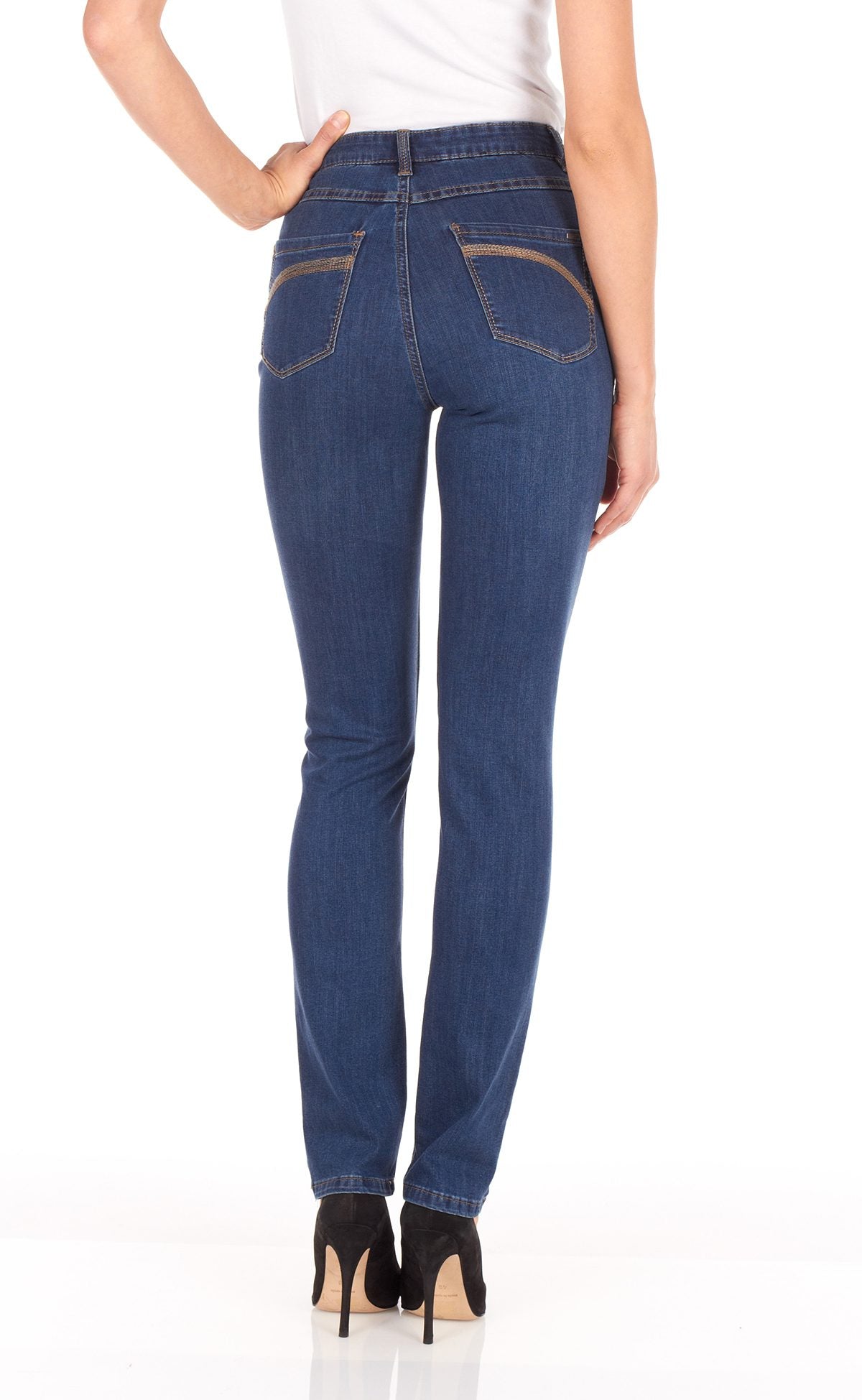 Petite Suzanne Slim Leg Supreme Denim in Multiple Washes. Style FD8473250