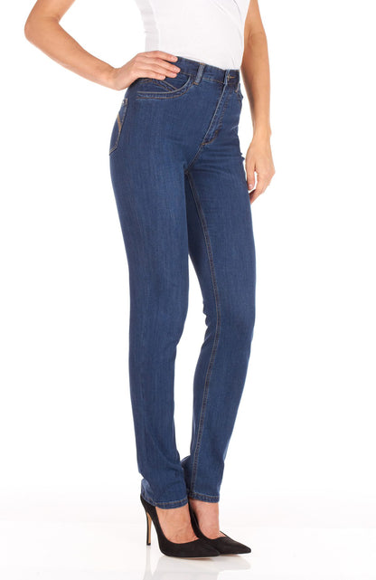 Petite Suzanne Slim Leg Supreme Denim in Multiple Washes. Style FD8473250