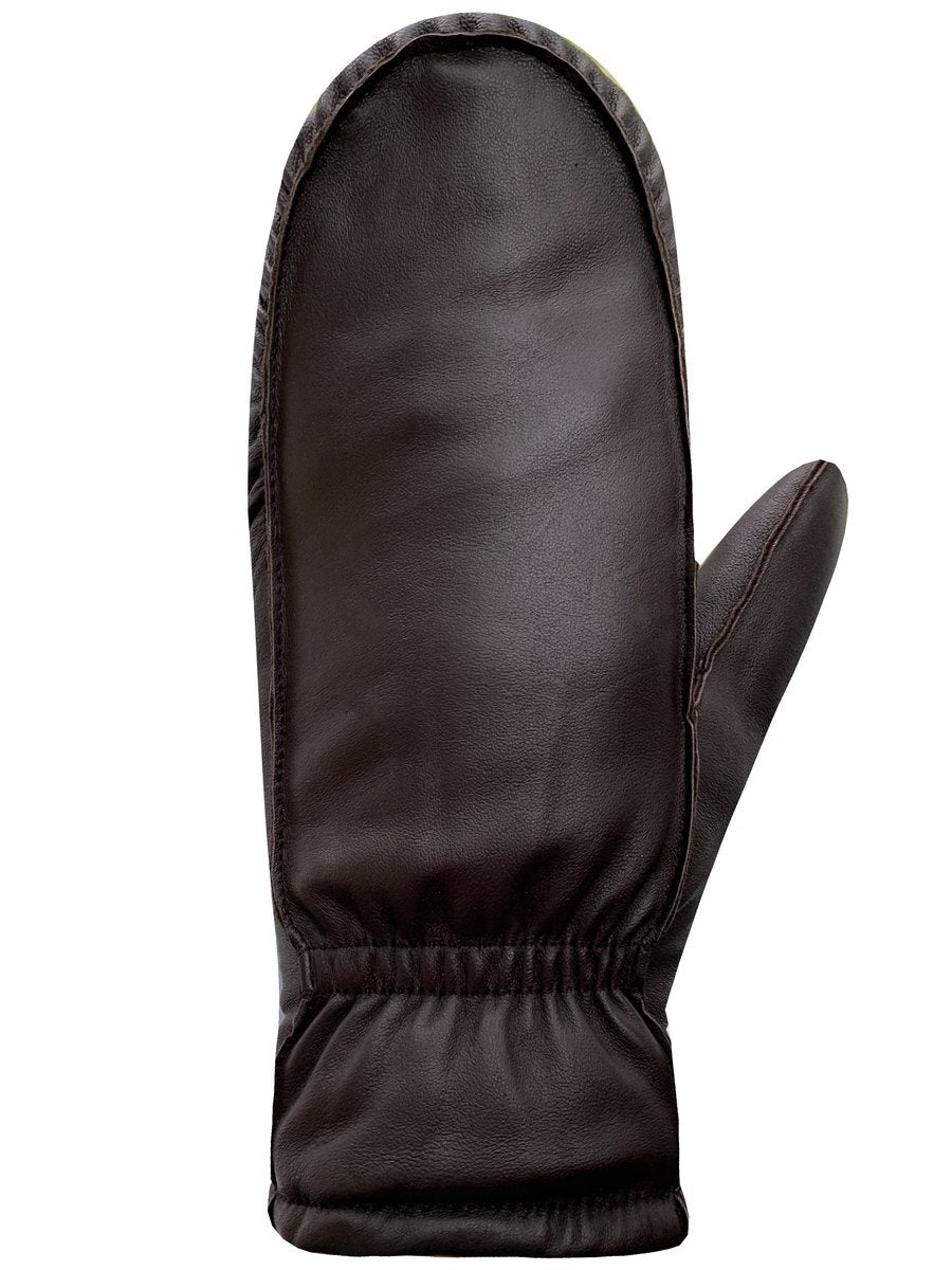 Kiva Leather Microflece Lined Fingermitt. Style PG7B810