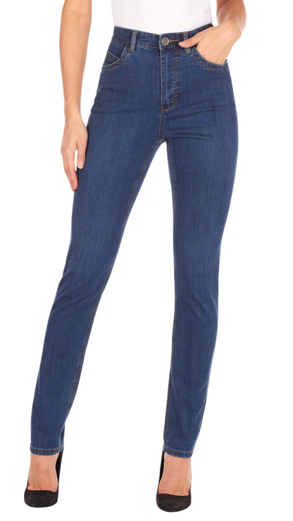 Petite Suzanne Slim Leg Supreme Denim in Multiple Washes. Style FD8473250