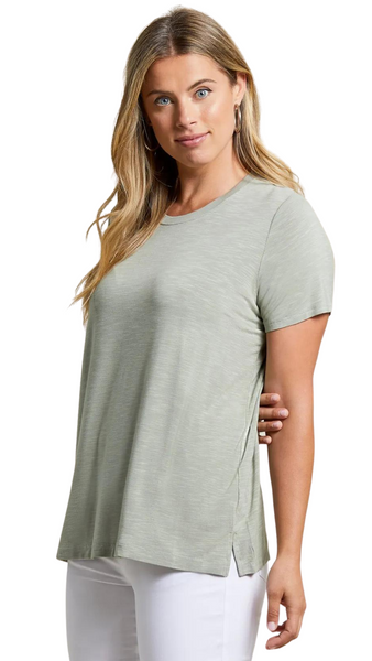 Back Pleat T-Shirt in Multiple Colours. Style TR1283O-5243
