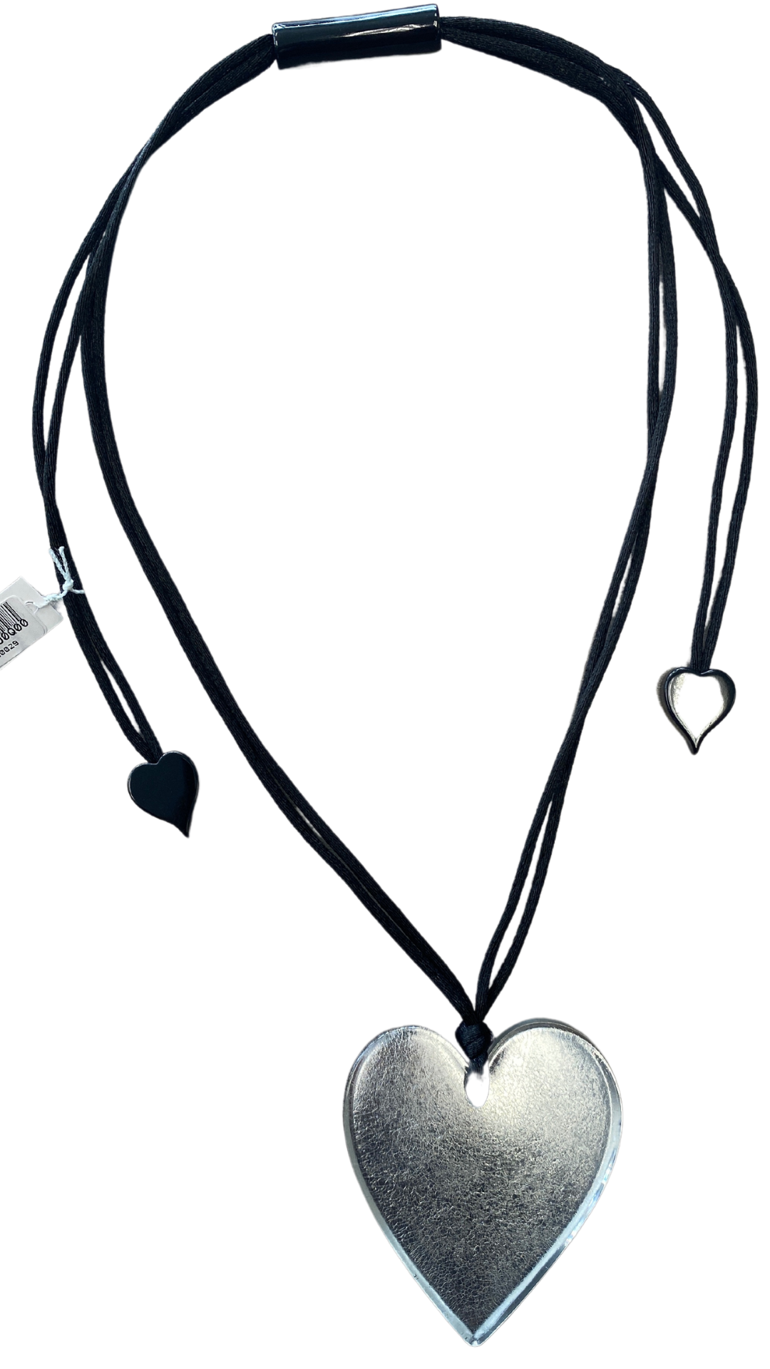 Colourful Collection - Large Silver Heart Necklace. Style 5060203S000Q00