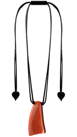 Emocion Collection - Rust Resin Pendant Necklace. Style 91502019258Q00