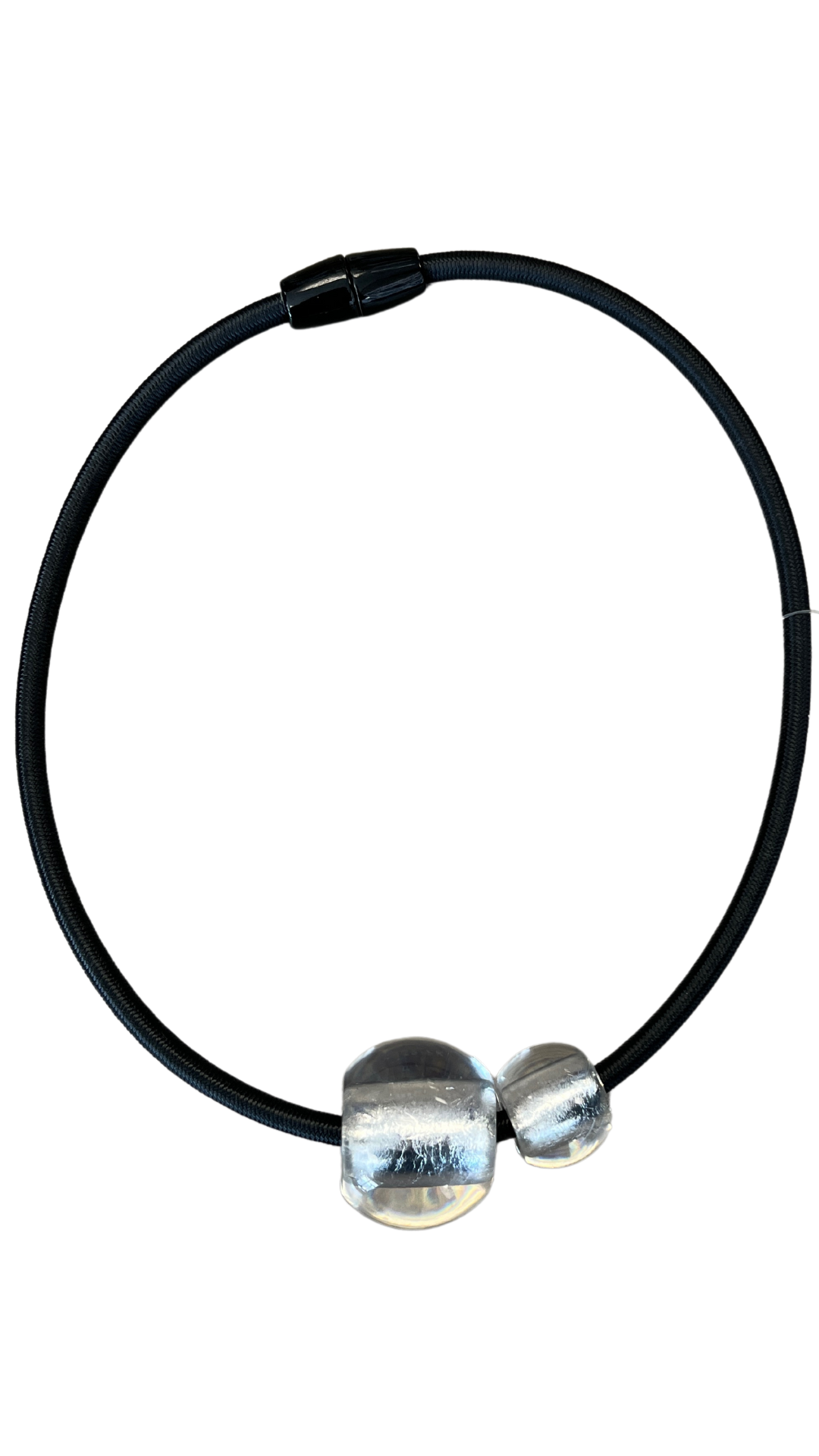 Precious Collection - Silver Double Resin Necklace. Style 1000150S000Q02